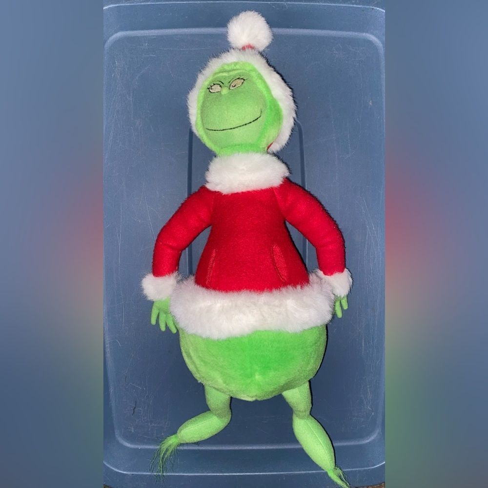 DR SEUSS THE GRINCH WHO STOLE CHRISTMAS STUFFED ANIMAL | HANDS IN POCKETS NWOT